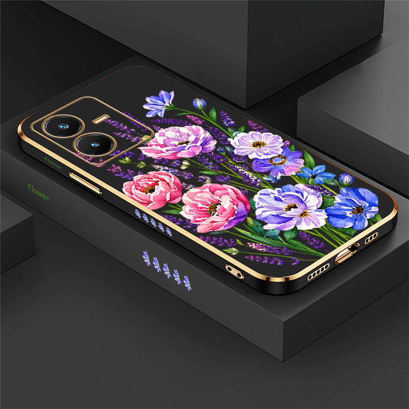 Vivo Y28 - حافظة زهور لهواتف Vivo Y28 S