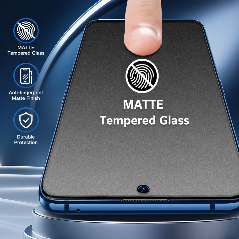 Matte Anti Glare Screen - 3 قطع من الزجاج المقوى غير