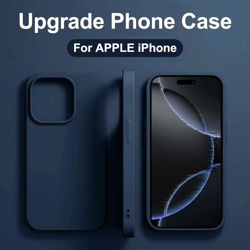Apple Iphone 16 - الأصلي السائل سيليكون جراب هاتف لابل