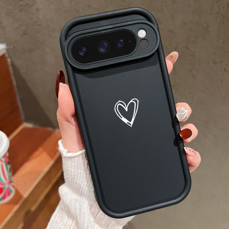 Google Pixel 9 Pro - حافظة بسيطة بنمط الحب لهاتف جوجل