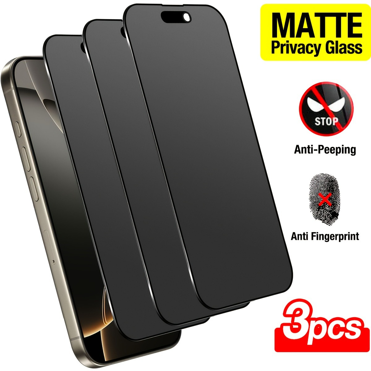 Matte Anti Glare Screen - 3 قطع من واقي الشاشة المضاد