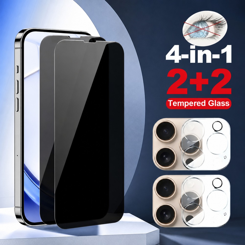 Realme Gt 6 - 2+2 قطعة من الزجاج المقوى للخصوصية