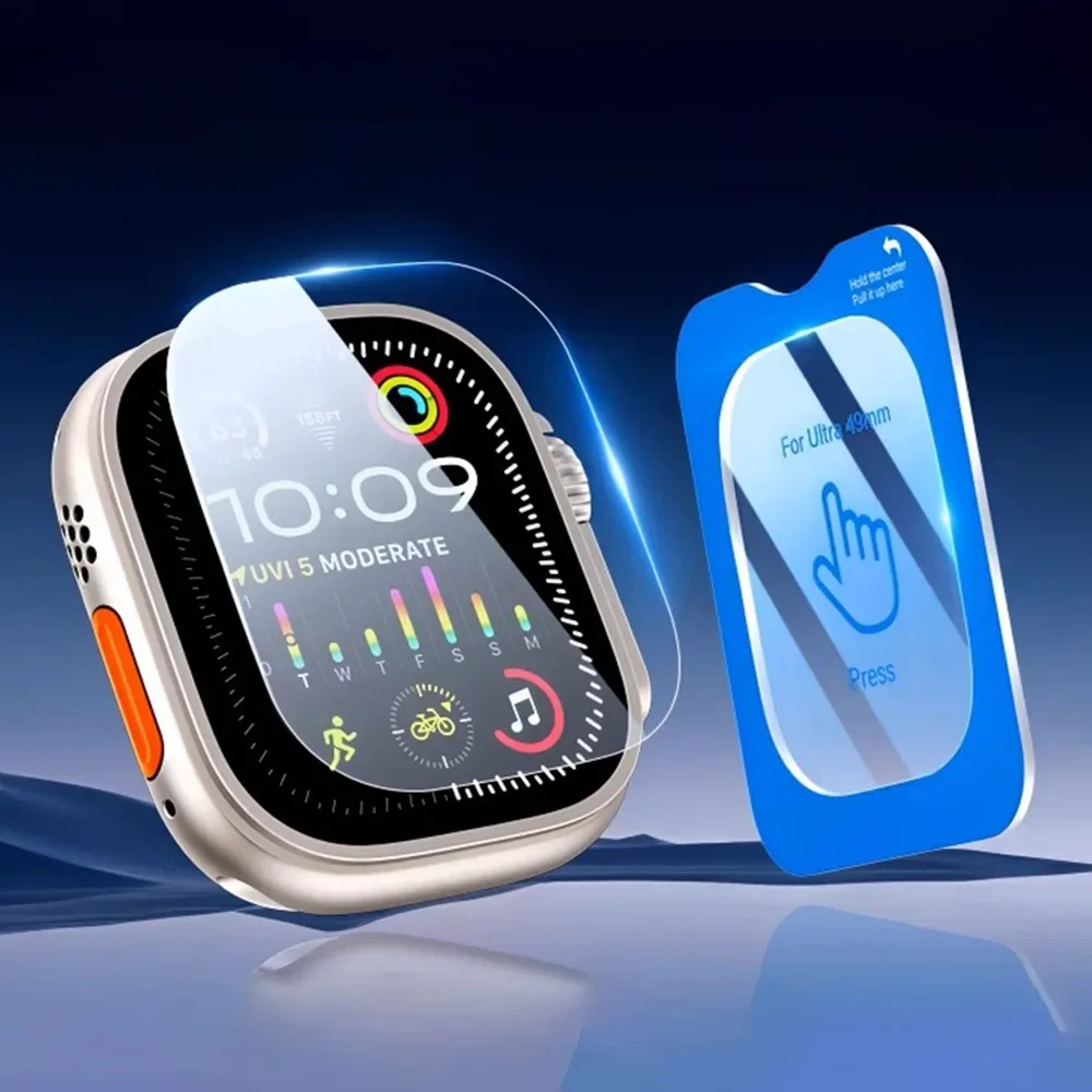 واقي شاشة لساعة أبل الترا 3 49 - مراجعة Glass Protector Auto وسعره