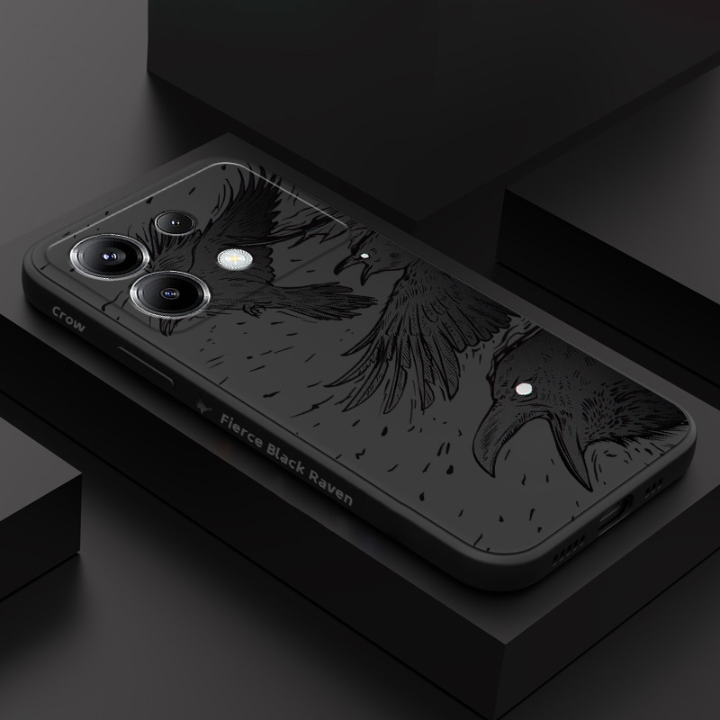 غطاء هاتف سيليكون أسود بتصميم  - مراجعة Xiaomi Poco X6 وسعره