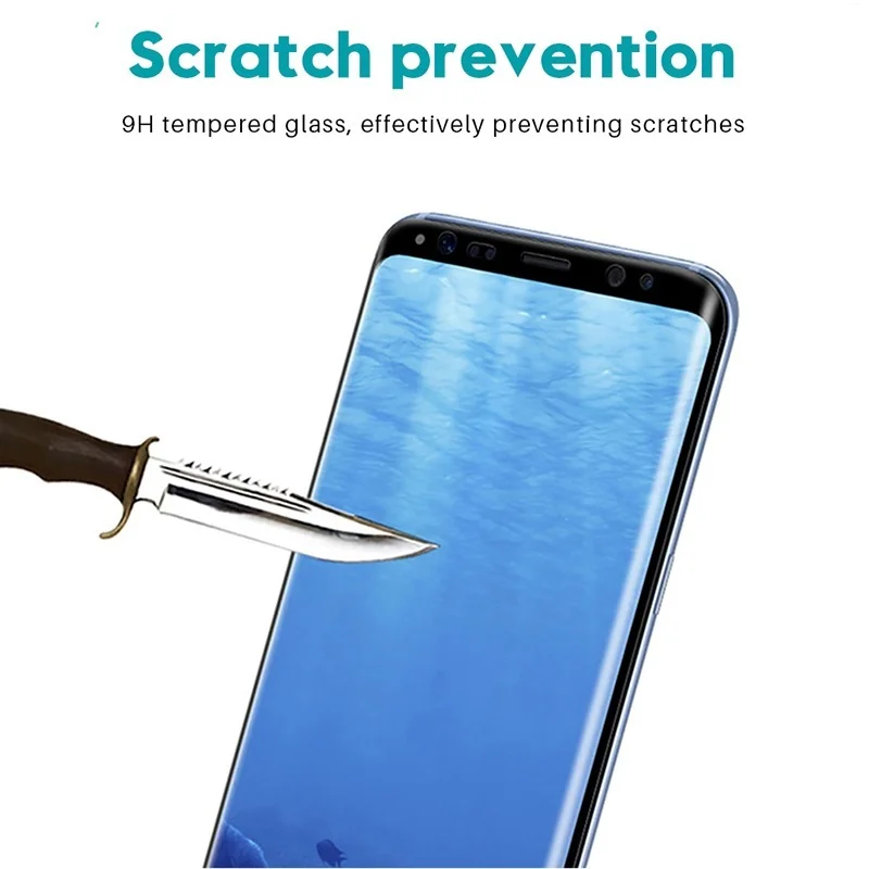 9D منحني الزجاج المقسى فيلم لس - مراجعة Curved Edge Screen وسعره